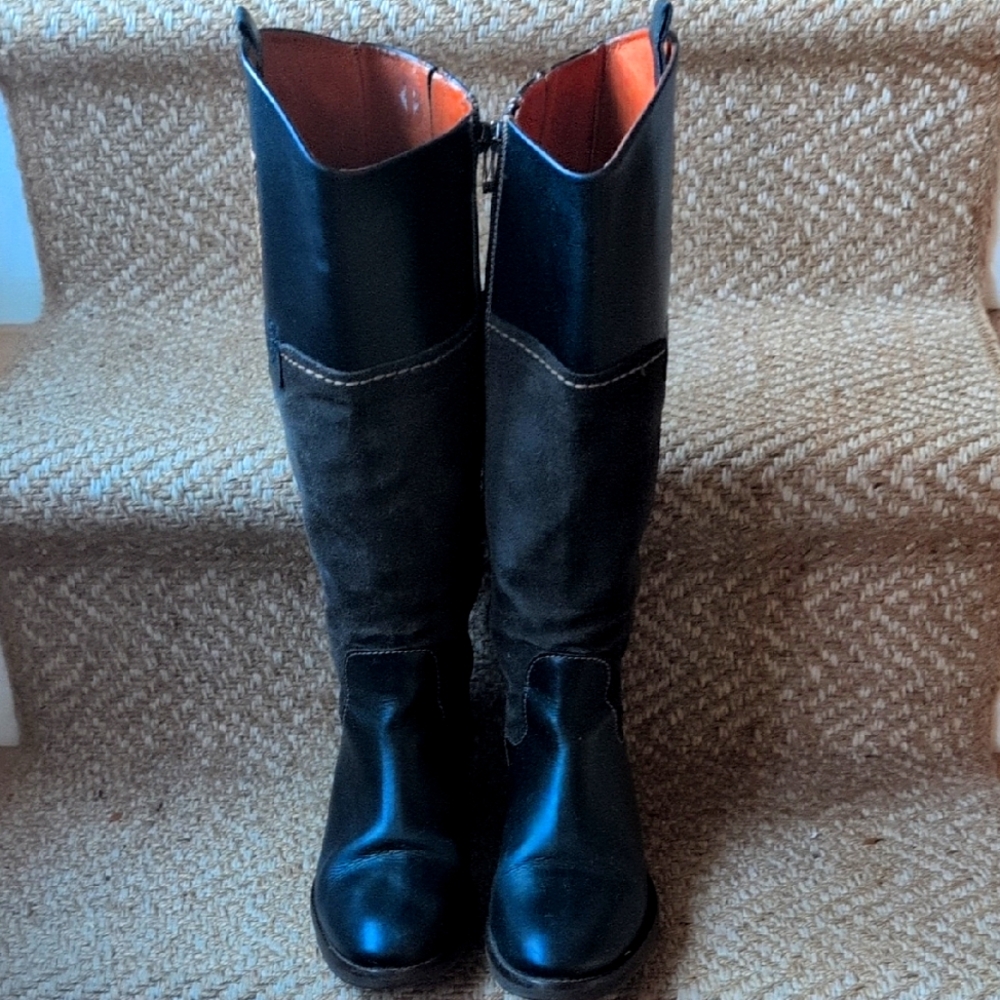 Pedro Miralles Black and Brown Knee-High Boots- 005